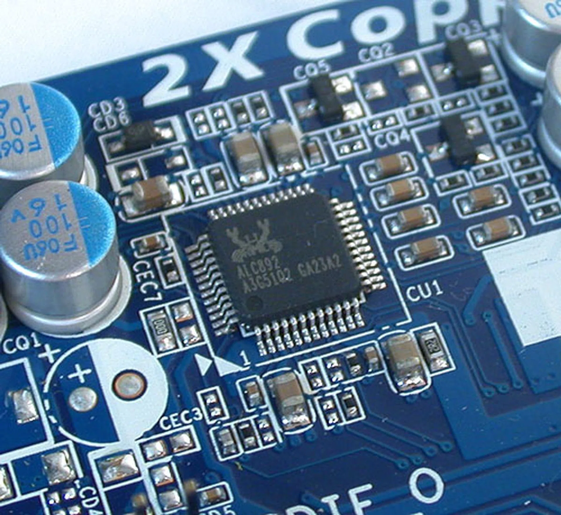 Realtek's ALC892 audio CODEC is once again preferred for the HD audio functionality. In fact, all four H67 boards today use it.