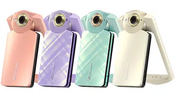 The Exilim EX-TR60 is available in Pink, Violet, Green and Gold.