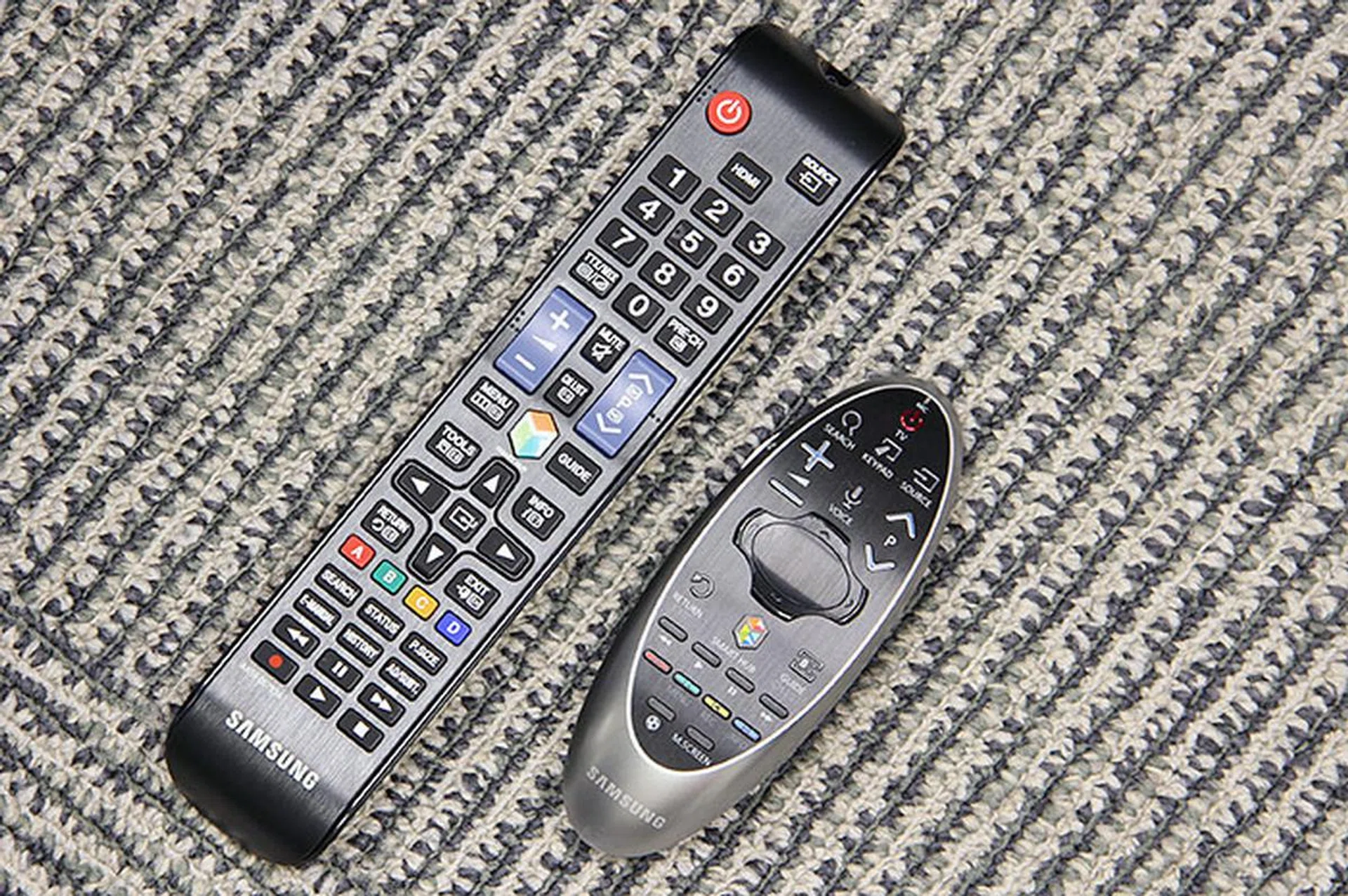 Both 4K TVs come with a smart remote and a standard remote.
