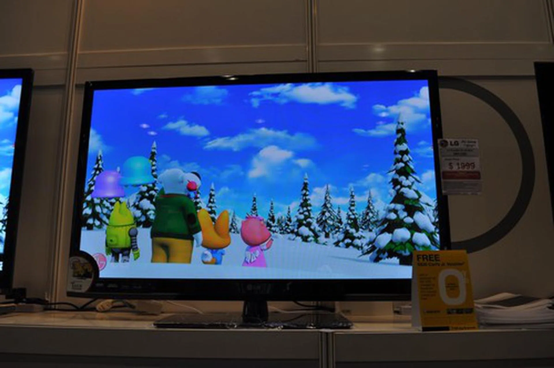 If you enjoy living large, this 50" plasma TV from LG is available at the show, usual price $1999, show price available at the counter. 