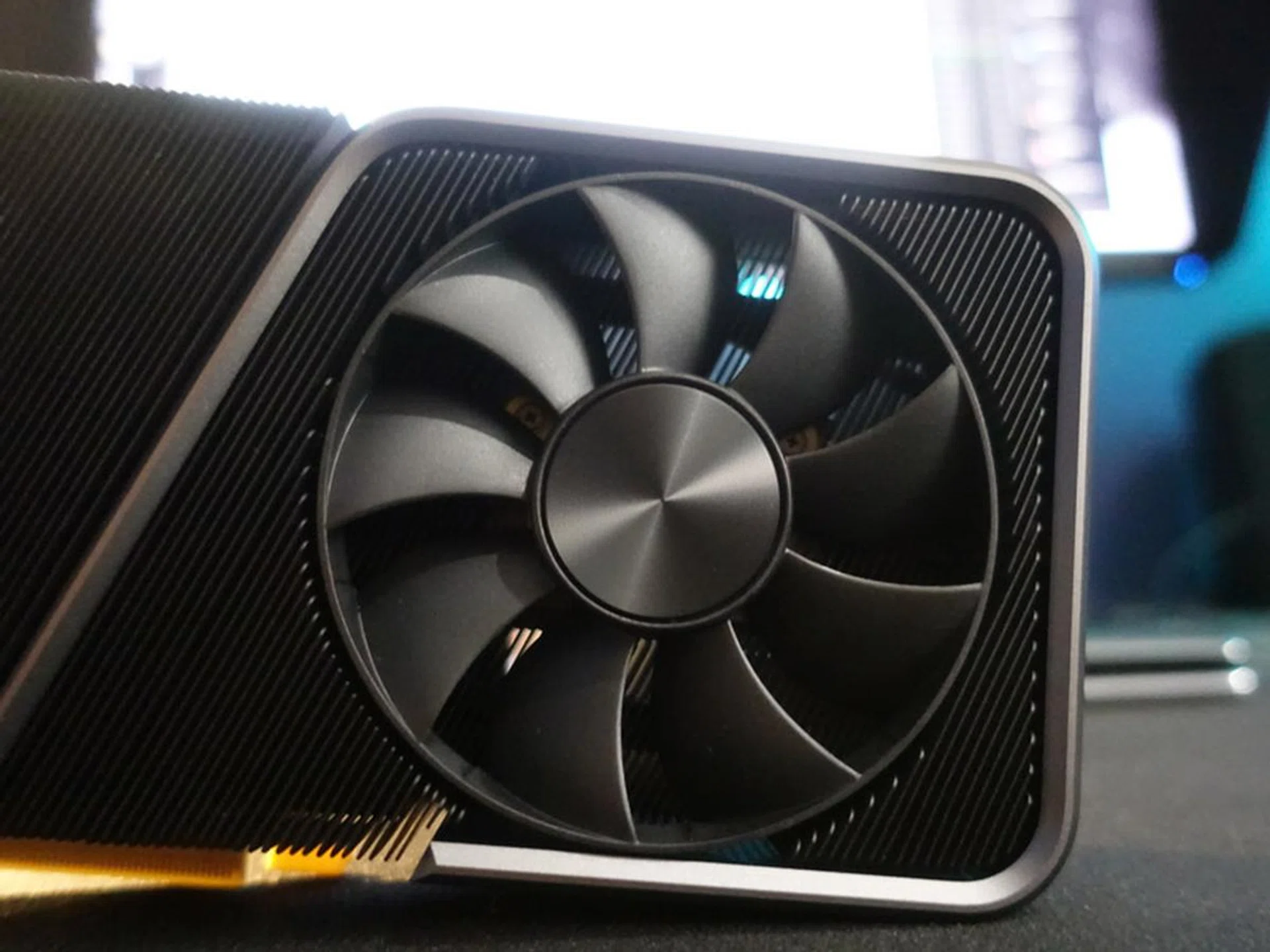 The RTX 3070 Founders Edition's bottom fan pushes air towards the heatsink, rather than 'pulling' it out like the RTX 3080 and RTX 3090 Founders Edition's.