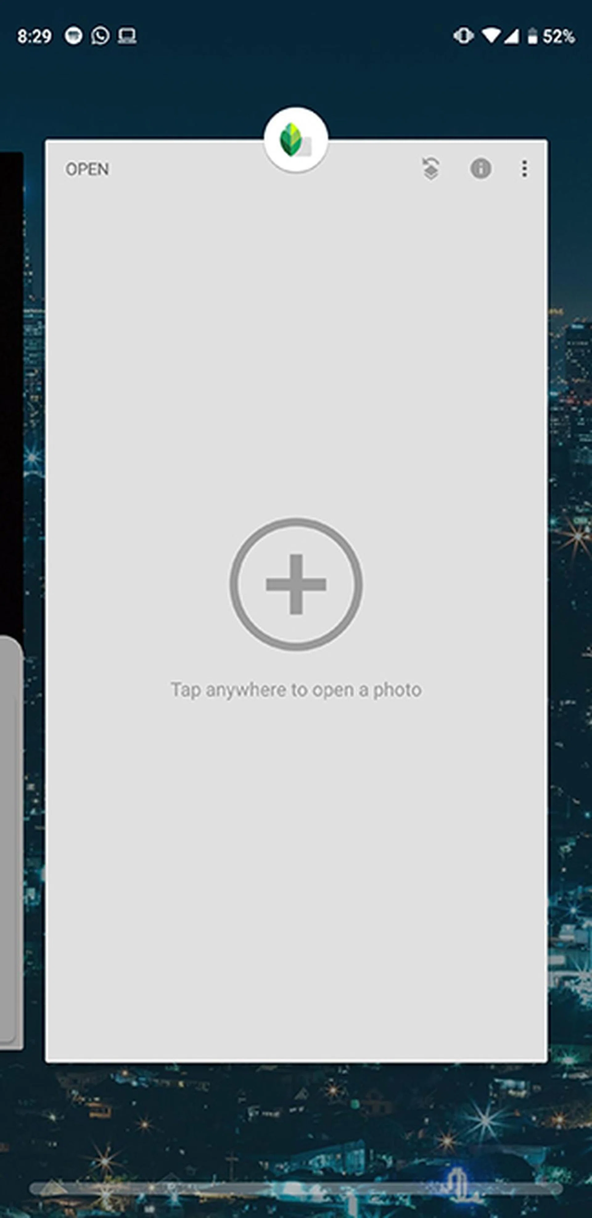 This list of apps is most useful for switching between the app you're currently using and the one you were using before.