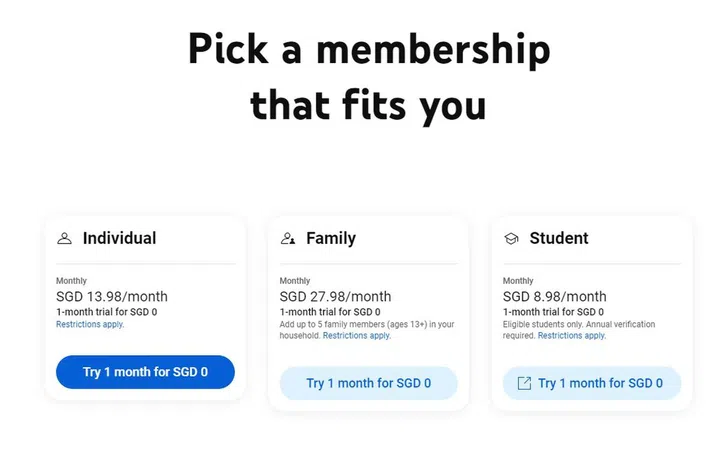 YouTube Premium Family plan sees a price increase from S$17.98 to S$27.98! 