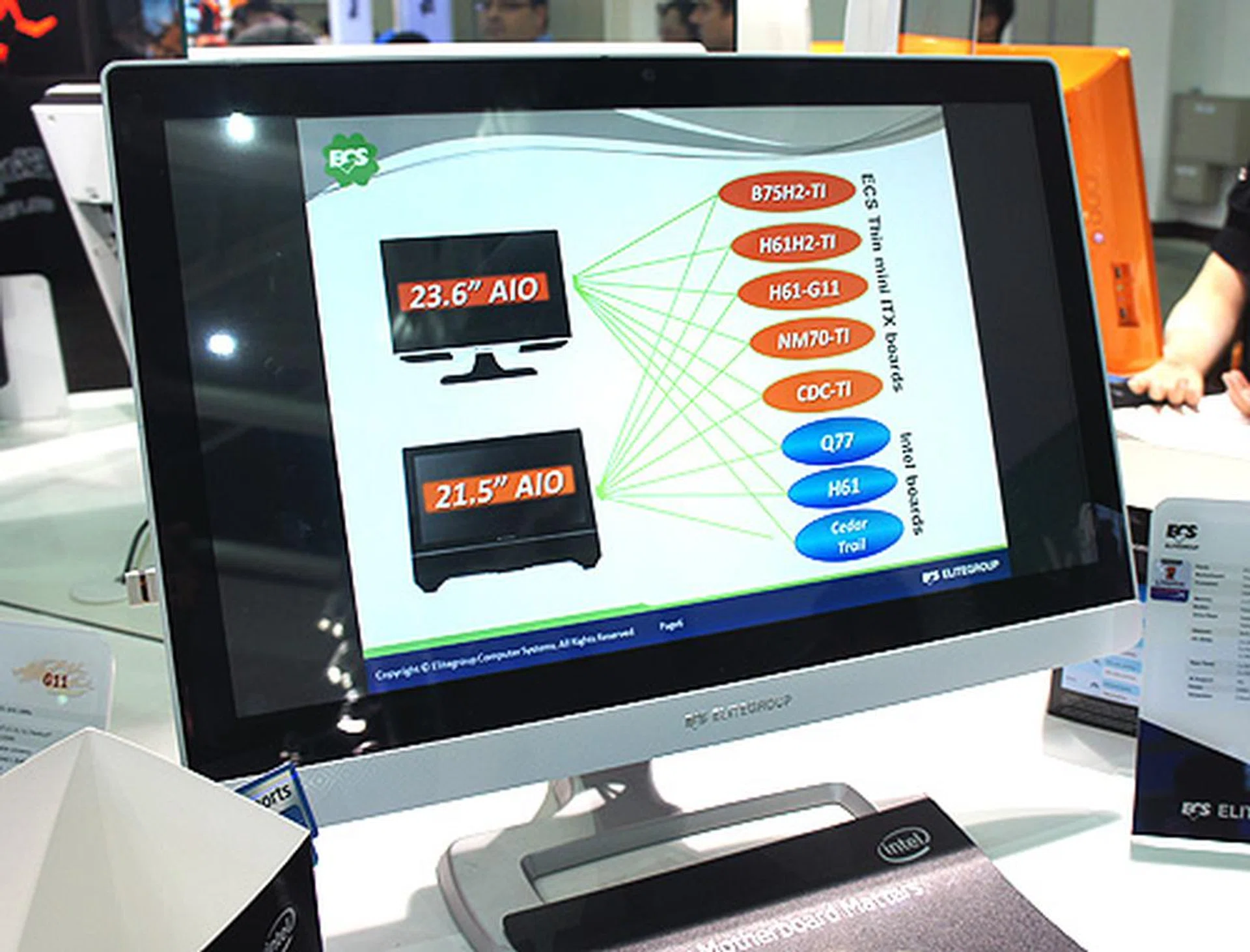 Here's the ECS G24 Cupid and you'll notice that it doesn't differ too much from the G24 Aura, but it still has the same blueprint.