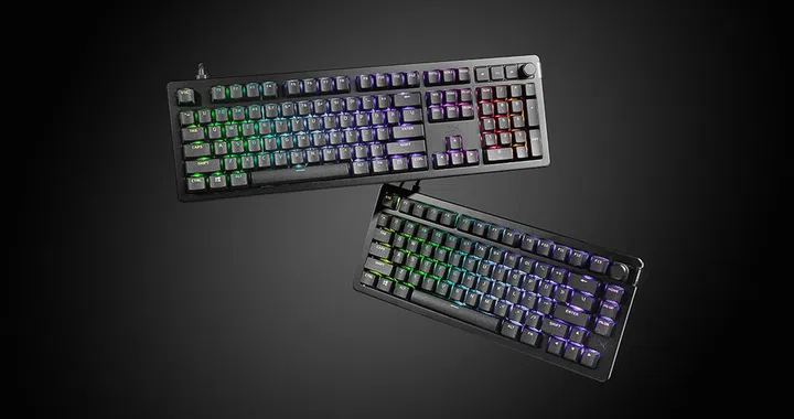 Left to right: HyperX Alloy Rise, HyperX Alloy Rise 75. Source: HP.