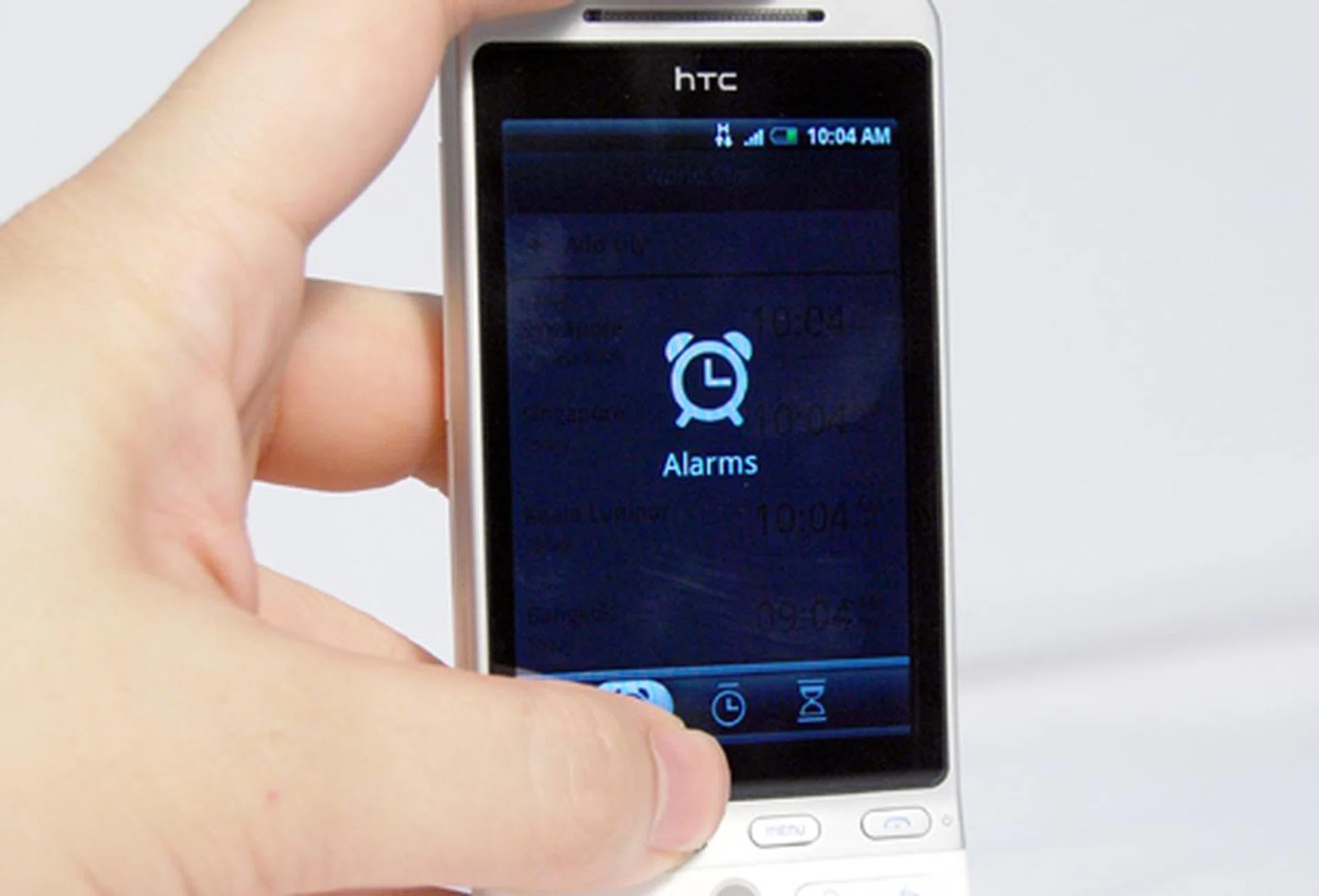 Multiple tabs are also present within each widget. These additional tabs bear a striking resemblance to HTC's other user interface, the HTC TouchFlo 3D.