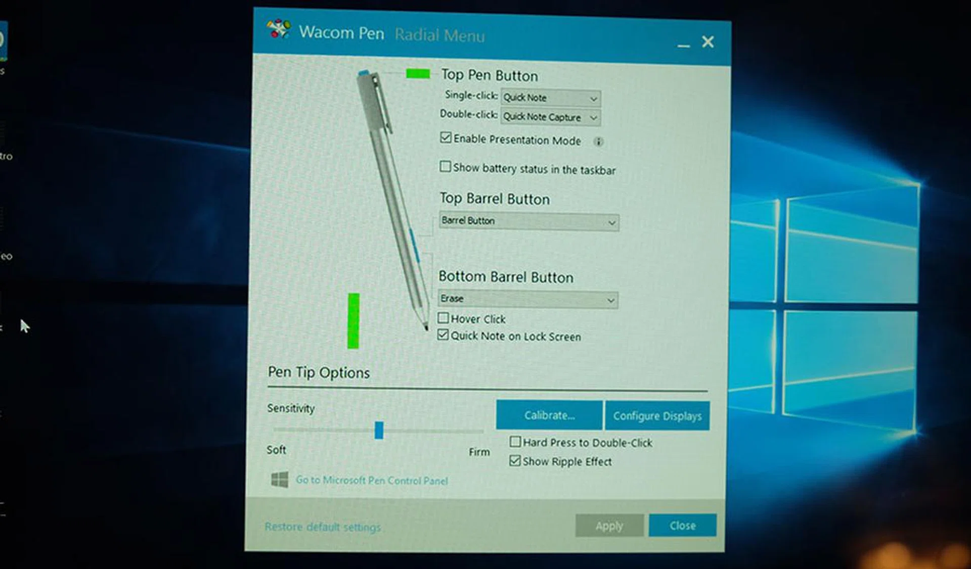 HP Active Pen customization