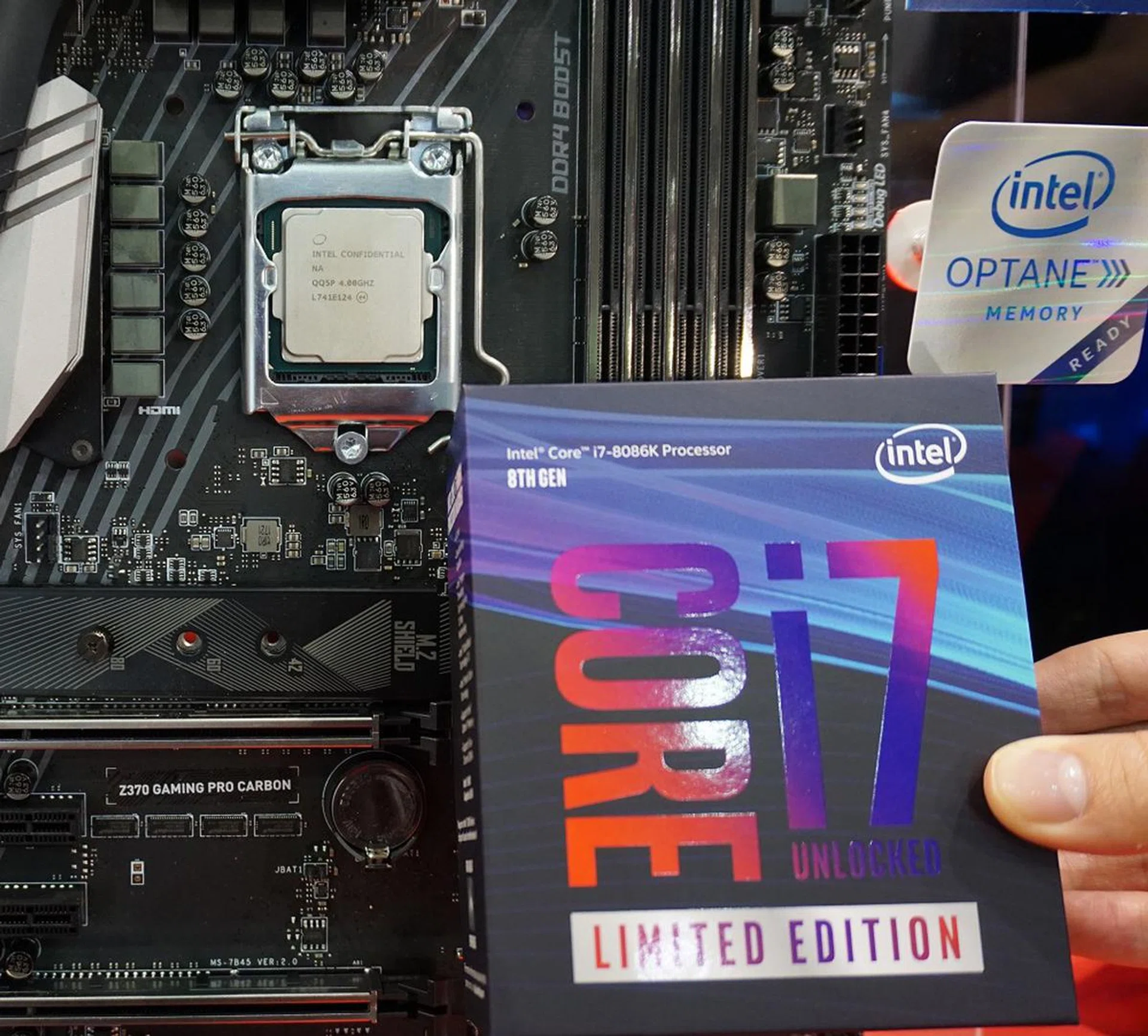 Here's a closer look at the commemorative processor and its official celebratory packaging.