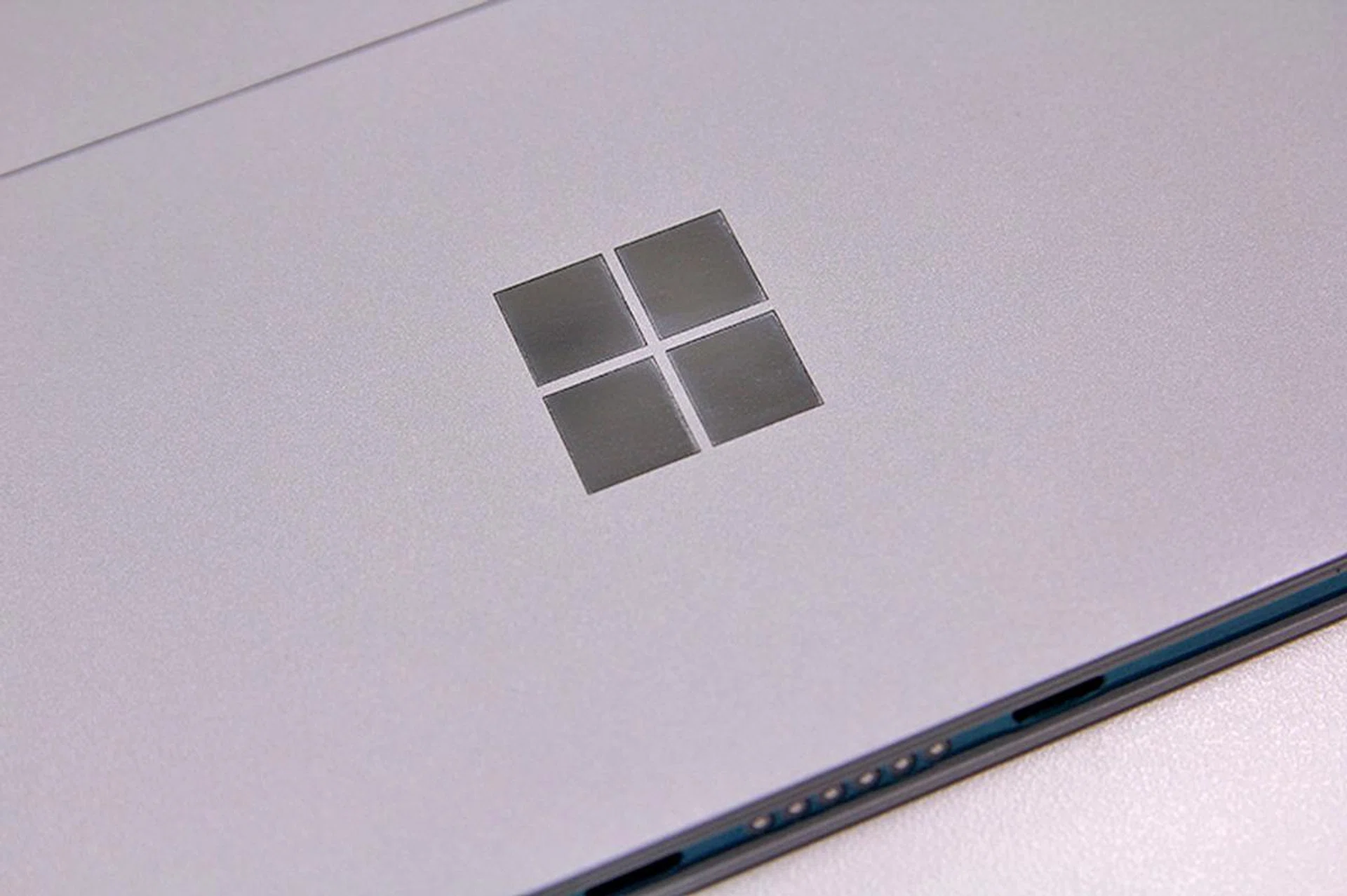 The simple Surface logo on the kickstand has also made way for the four-square Microsoft logo.