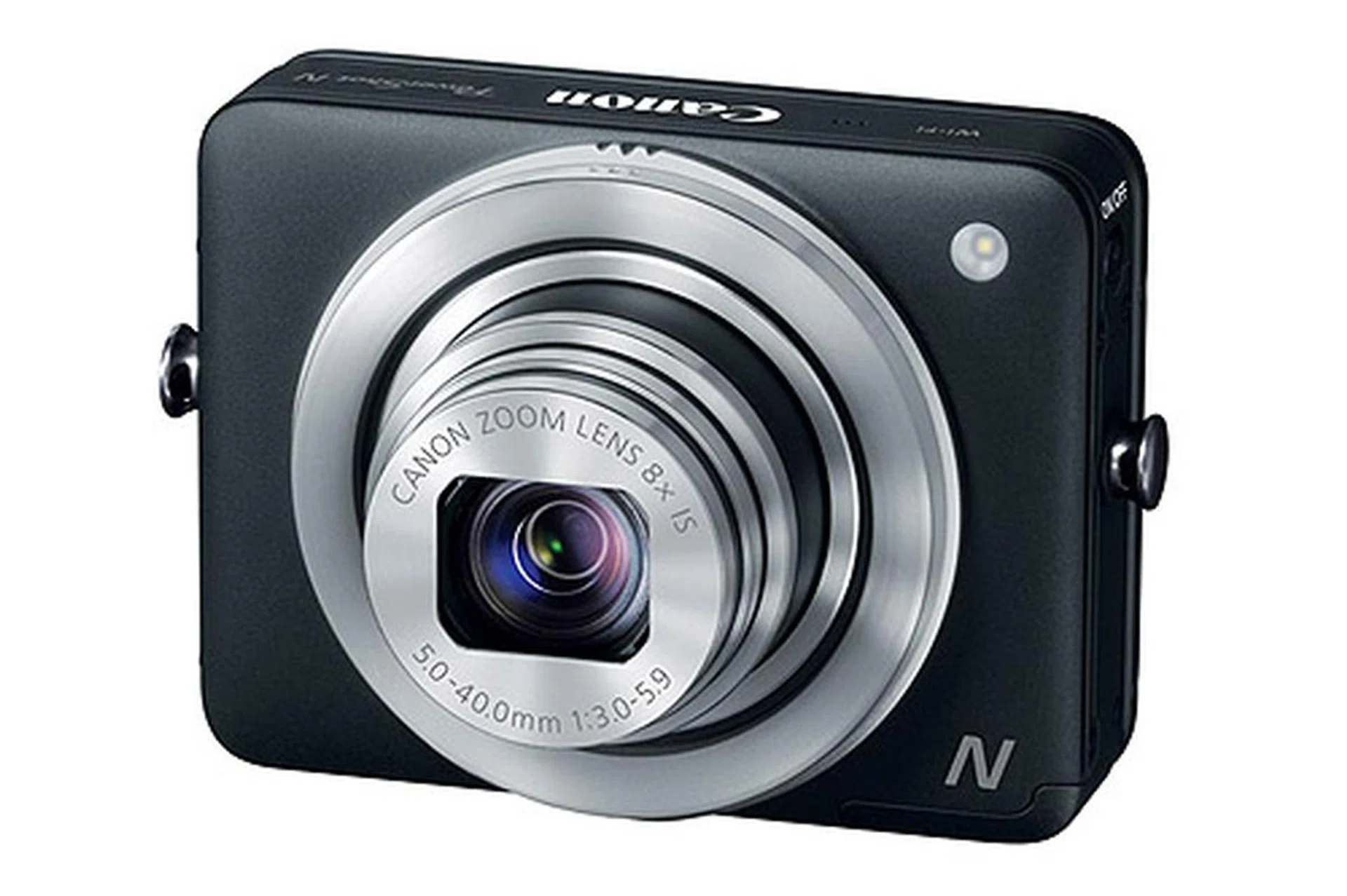 The Canon PowerShot N - in black.
