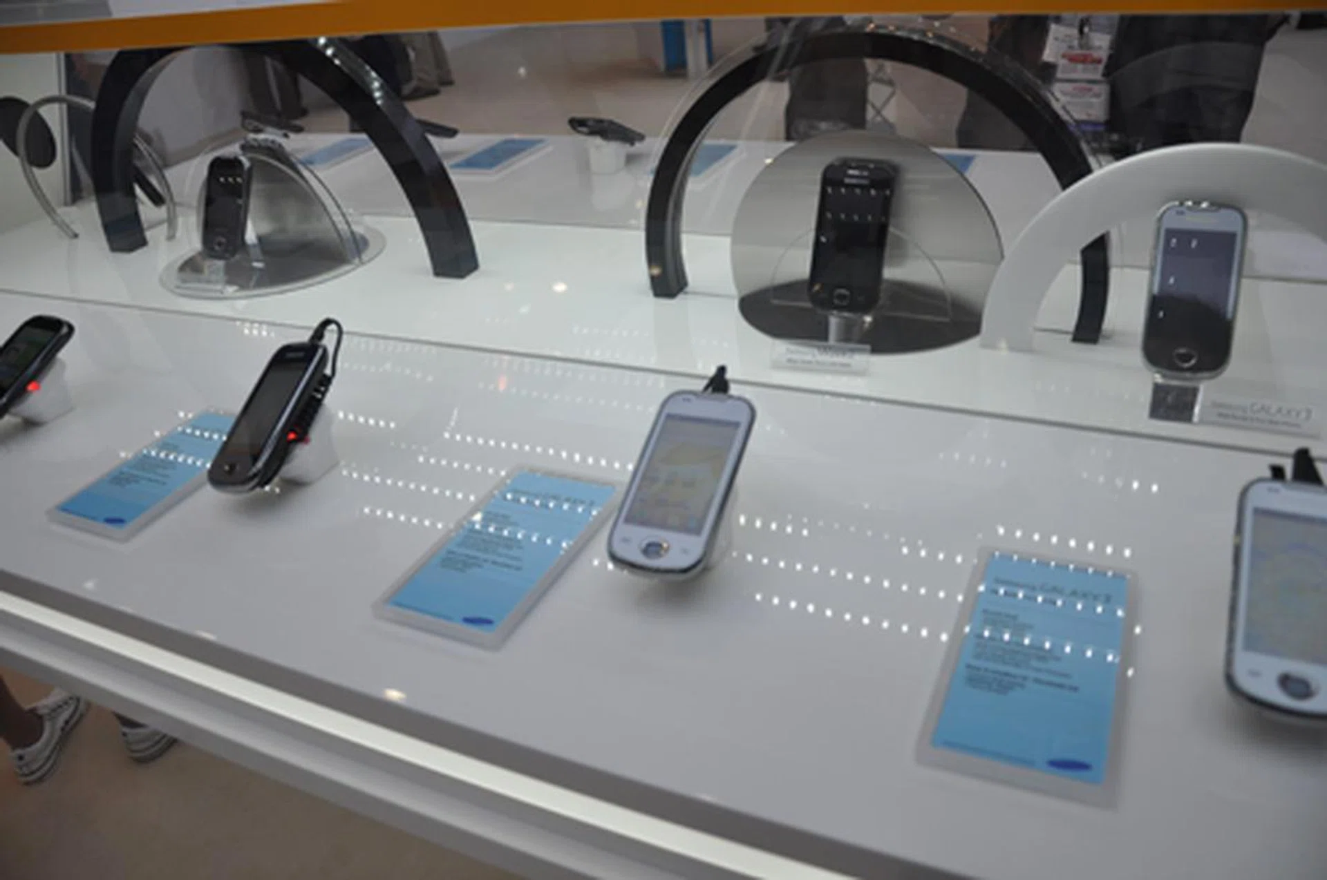 The Samsung Galaxy 3 (pictured here) and Samsung Galaxy 5 will be running on the latest Android 2.1 platform. As for a Froyo update, there's still no confirmation from Samsung as of now.