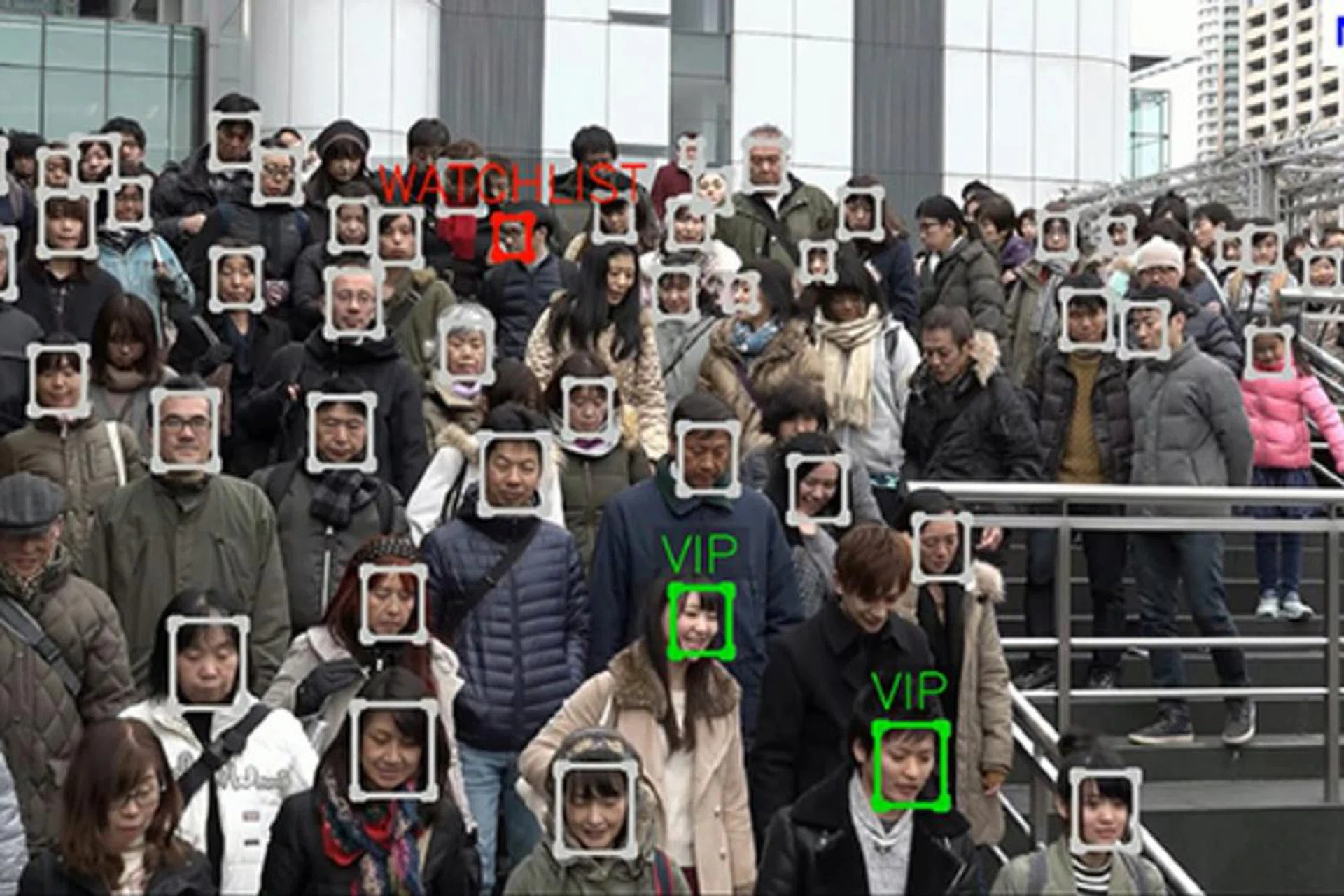 NEC's Video Face Recognition Technology <br>Image source: NEC