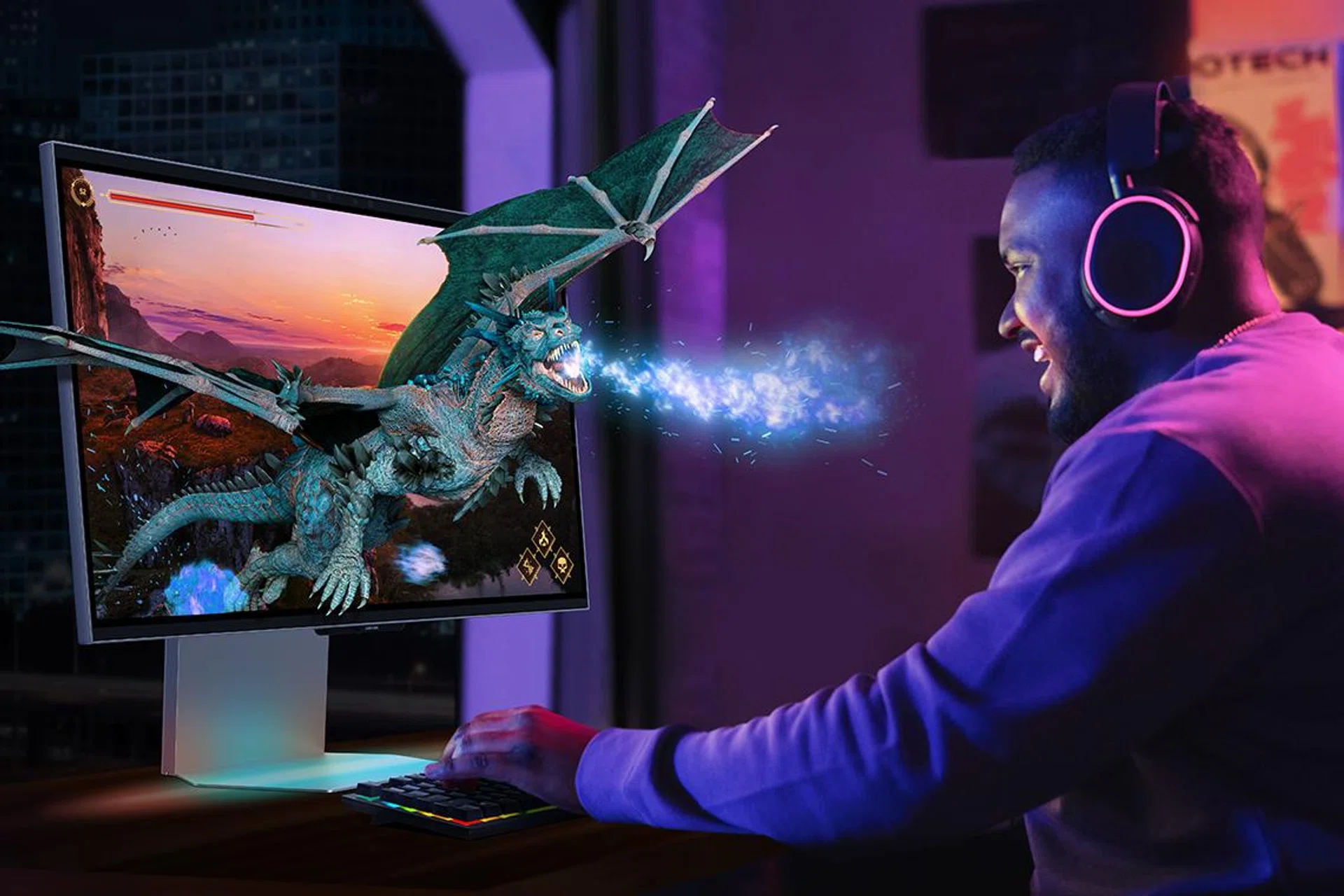 The new monitors are set to come in April, and prices go upwards of S$2,000. Photo: Samsung.