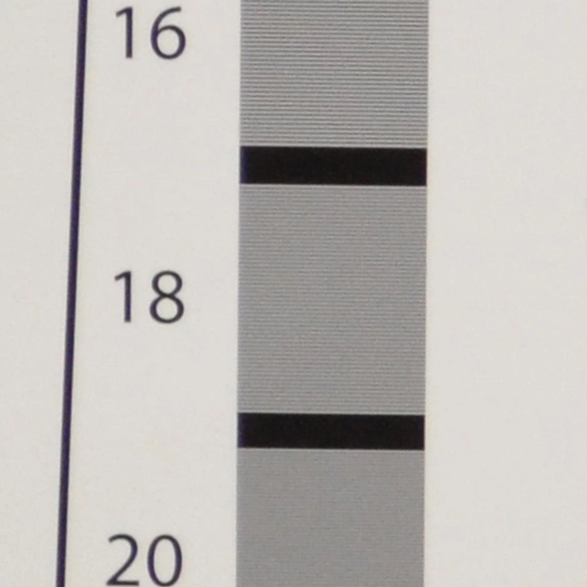100% crop of our resolution chart test.