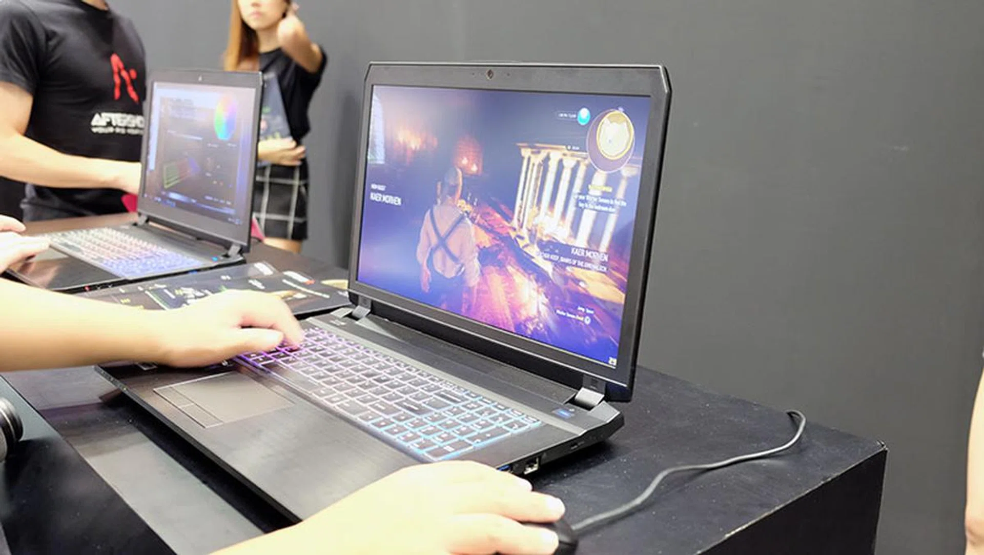 The Aftershock S-15 is one of the company’s most popular options, and for good reason. The S-15 has been updated with an NVIDIA GeForce GTX 1070 graphics card, and features an Intel Core i7-6700HQ processor, 16GB of DDR4 RAM, and a 120GB SSD and 1TB HDD. The 15.6-inch IPS display has a modest resolution of 1,920 x 1,080 pixels, which is hardly a challenge for the GeForce GTX 1070. It can be yours for just $2,665, down from $3,033 usually. Aftershock is bundling it with a bunch of freebies as well, including a professional color calibration service, an Aftershock M7 gaming headset, and a Paragon Game Ready pack. 