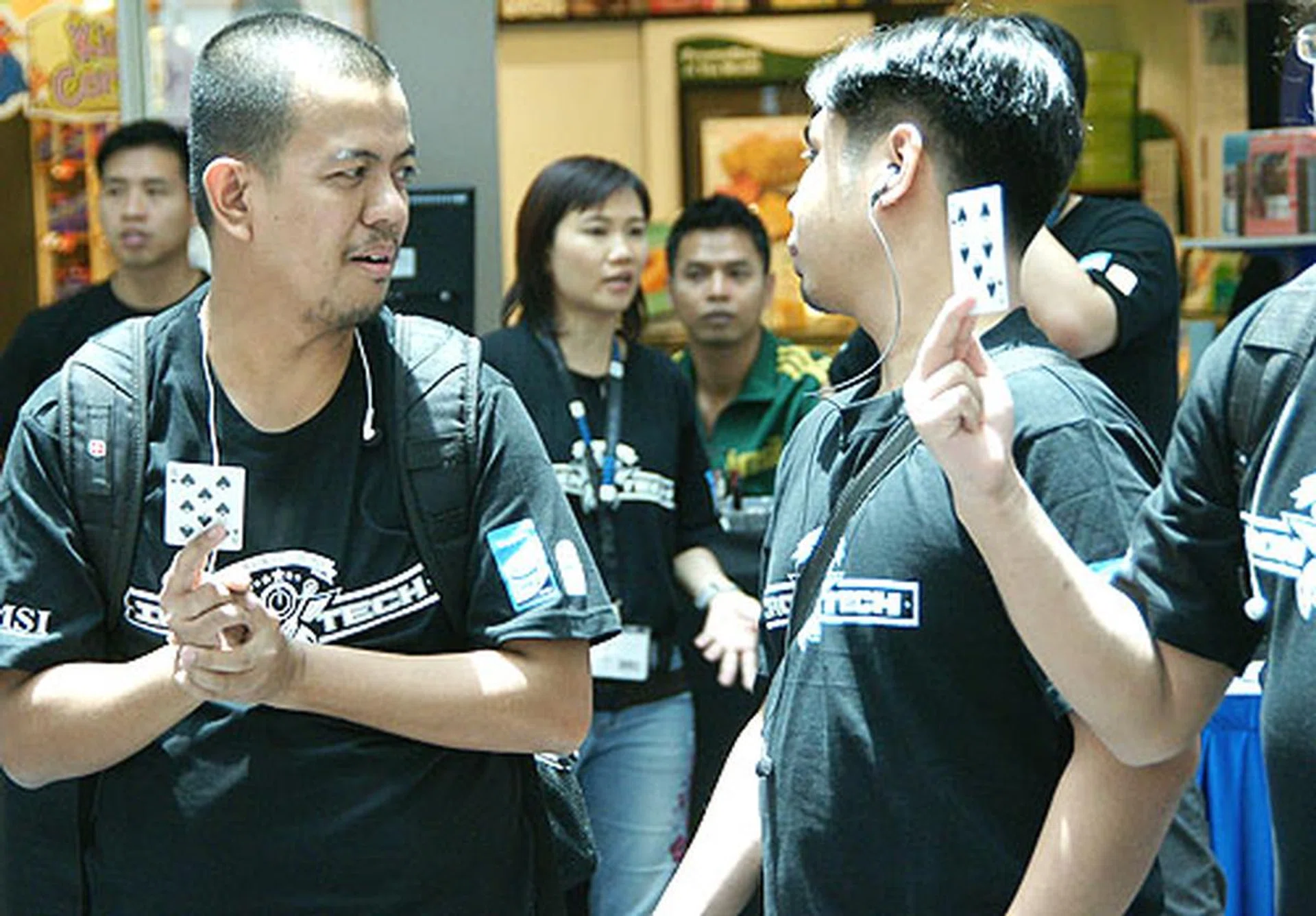  The contestants drew lots to determine where they would be assembling their PCs.  