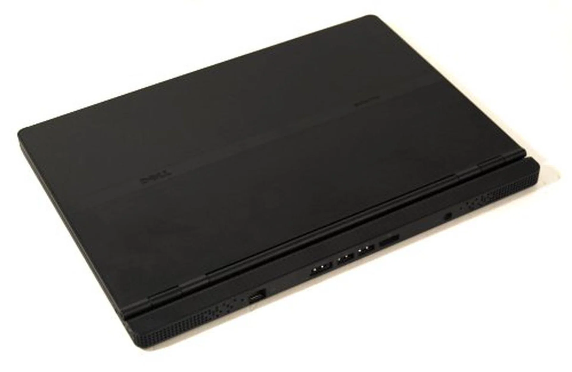 You can't really see the glossy top from this angle, but trust us when we say it's the ultimate smudge magnet for the otherwise pretty Dell Adamo Thirteen.