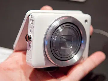 The new Canon PowerShot N is small enough to fit into the palm of your hand.
