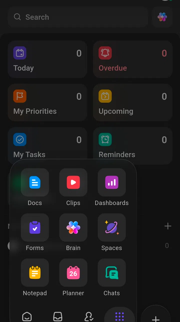 Screenshot of ClickUp