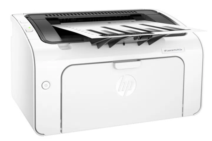 The HP LaserJet Pro M12w is a low-cost laser printer that prints up to 18ppm and has built-in wireless support.