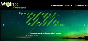 Matrix Cellular Pte. Ltd. offers post-paid SIM cards and accompanying plans for specific countries on your traveling route. (Image source: Matrix)