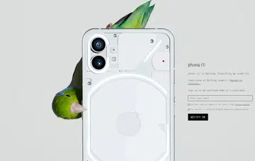 Nothing Phone (1) with and pre-order entry field.