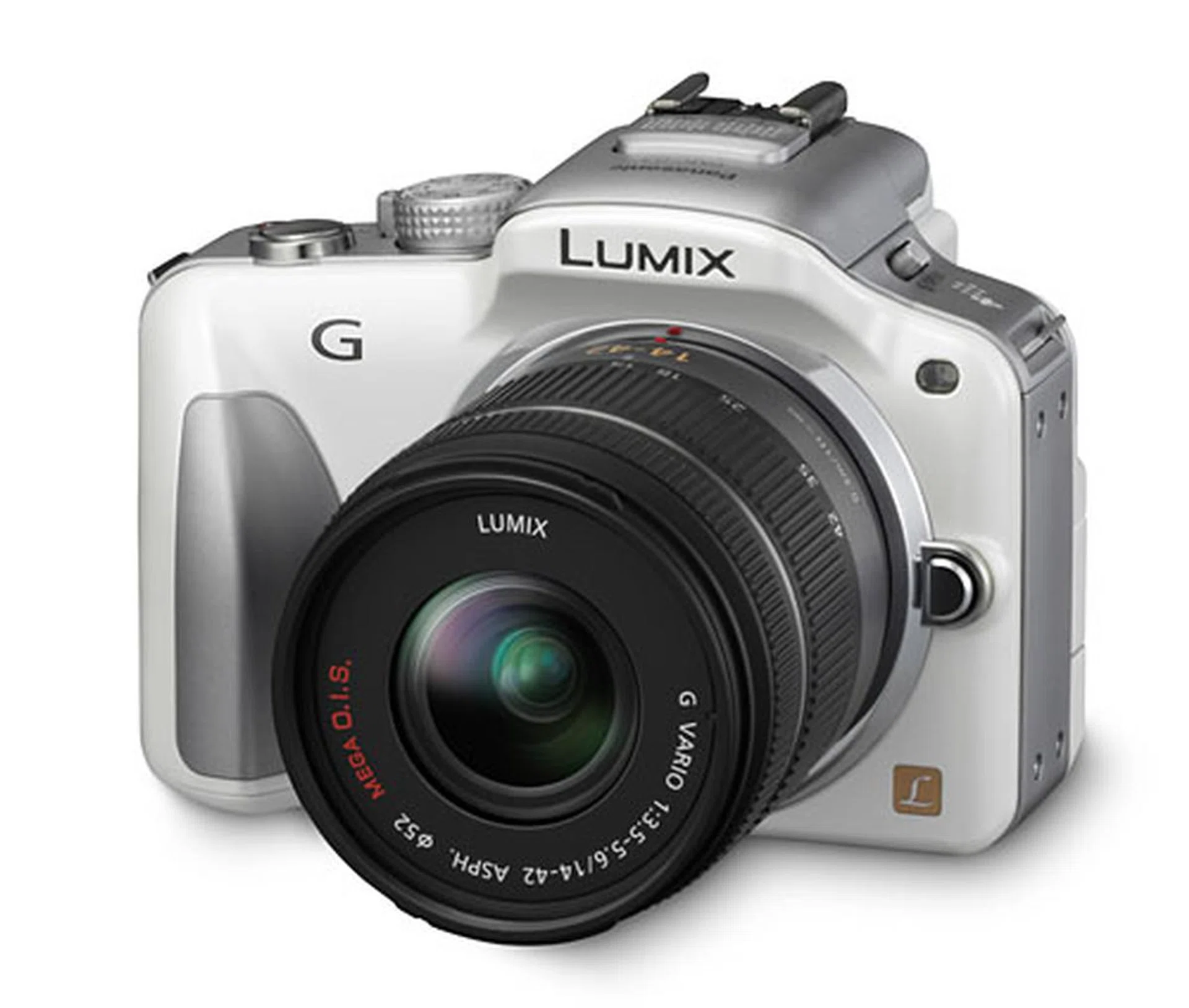 The DMC-G3 is available in black, red, white (shown here) and brown.