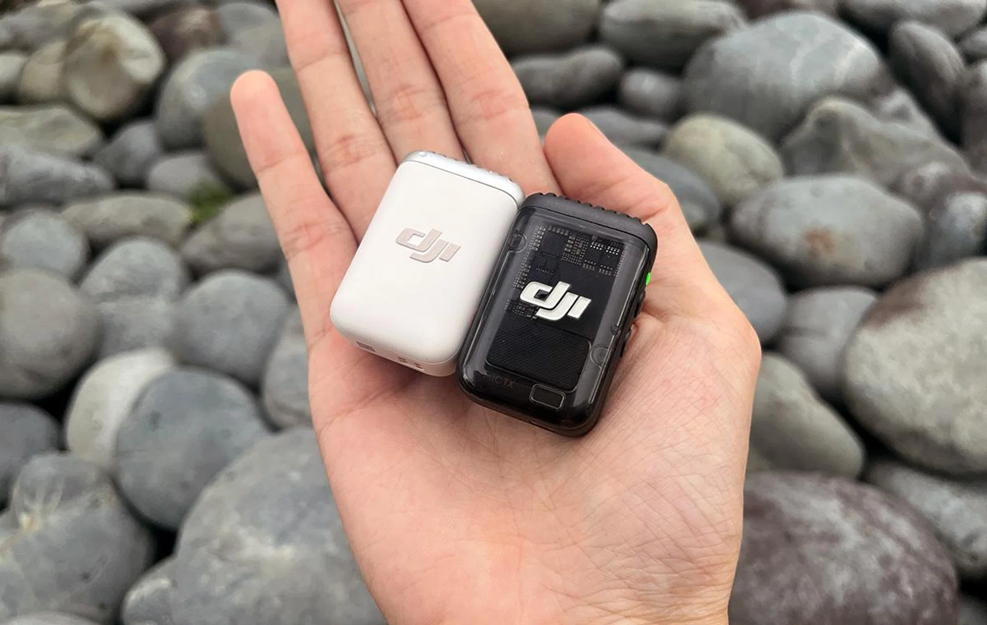 DJI Mic 2 comes in two colours, with Shadow Black being uniquely translucent.