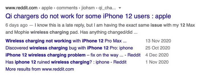 The wireless charging issues with the iPhone 12 started as early as 25 October.