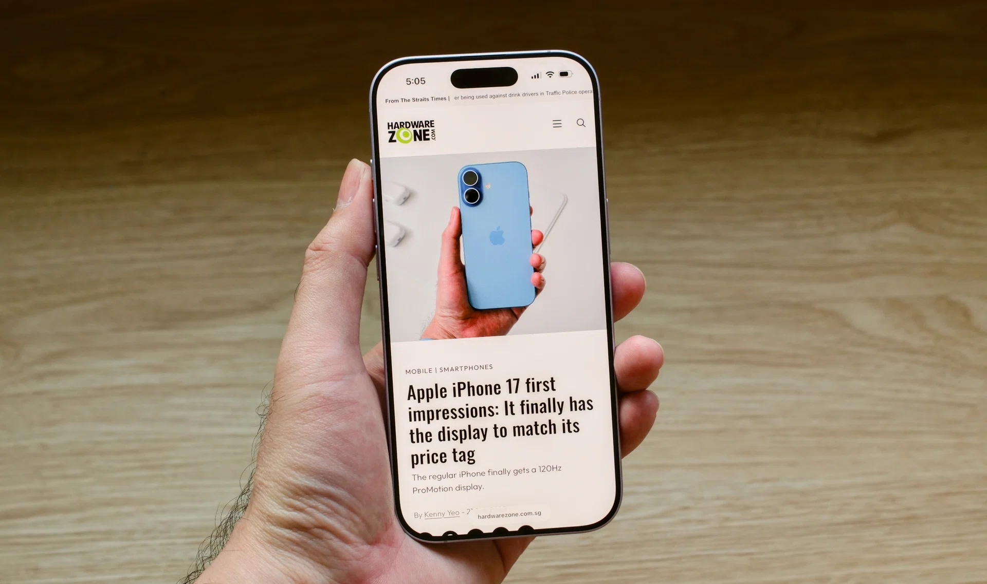 Apple iPhone 17 handheld