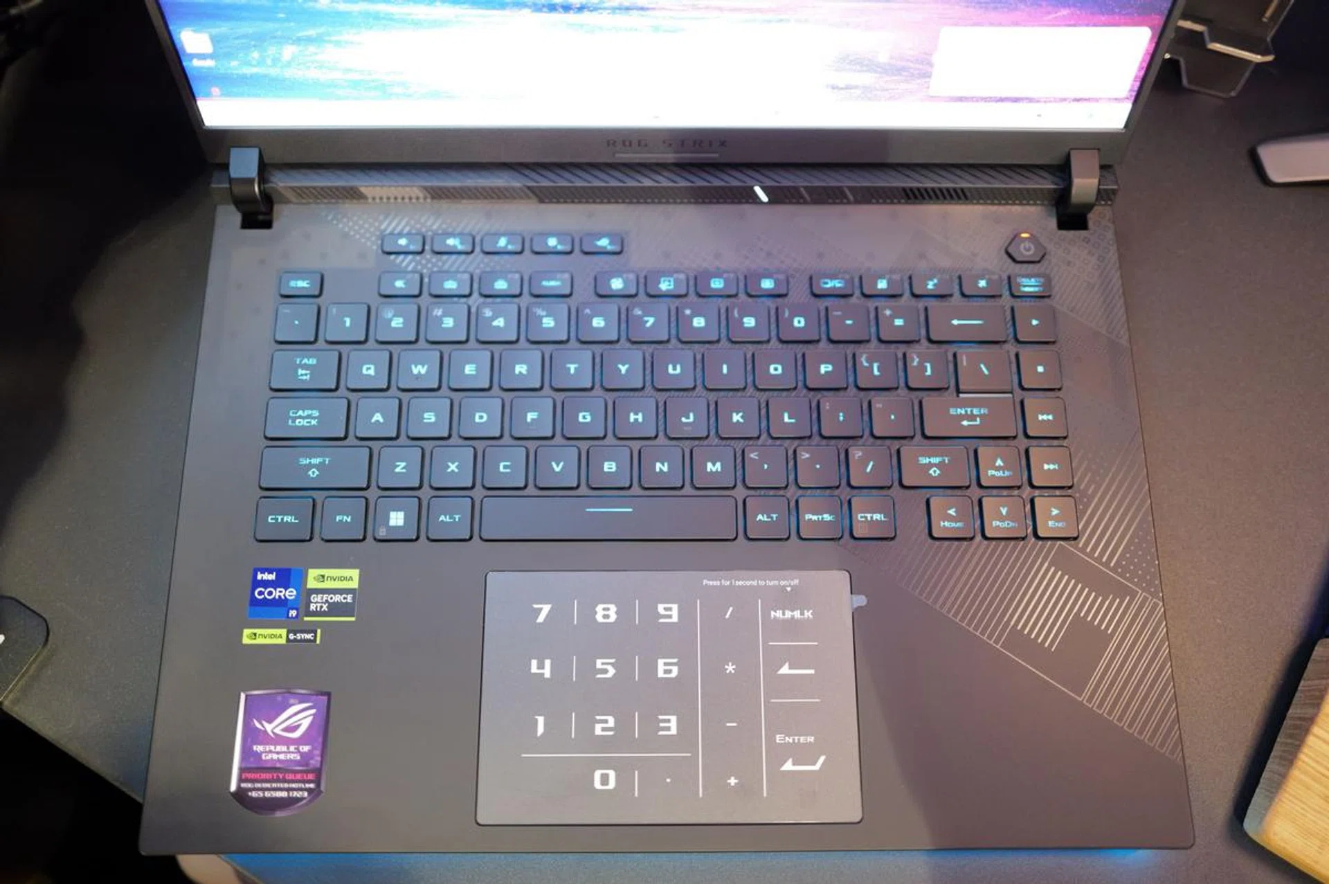 The Strix Scar 16's keyboard and trackpad are some of the best I've used in a gaming notebook.