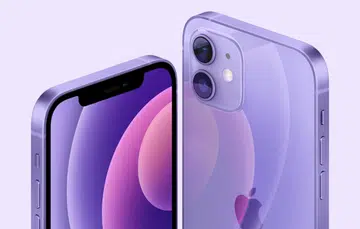 The iPhone 12 and 12 Mini gets a new purple finish. (Image source: Apple)