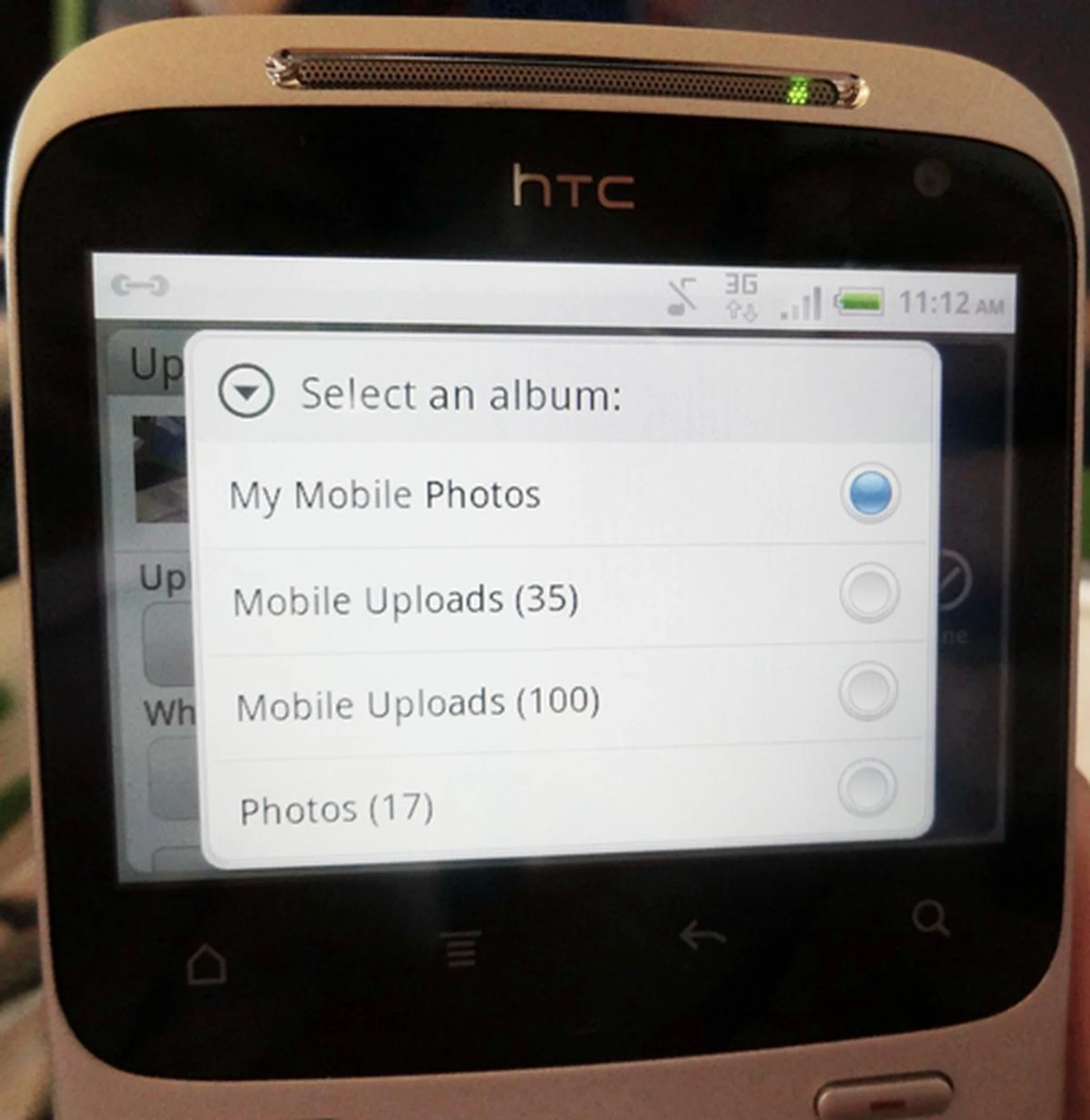 For sharing photos, you can choose which Facebook album you can upload your photos to.