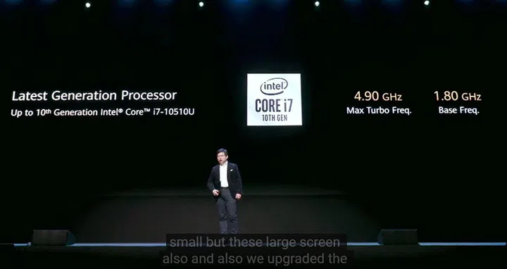 Intel 10th Gen Core processors will soon be available on the updated MateBook X Pro - but it's the Comet Lake class.
