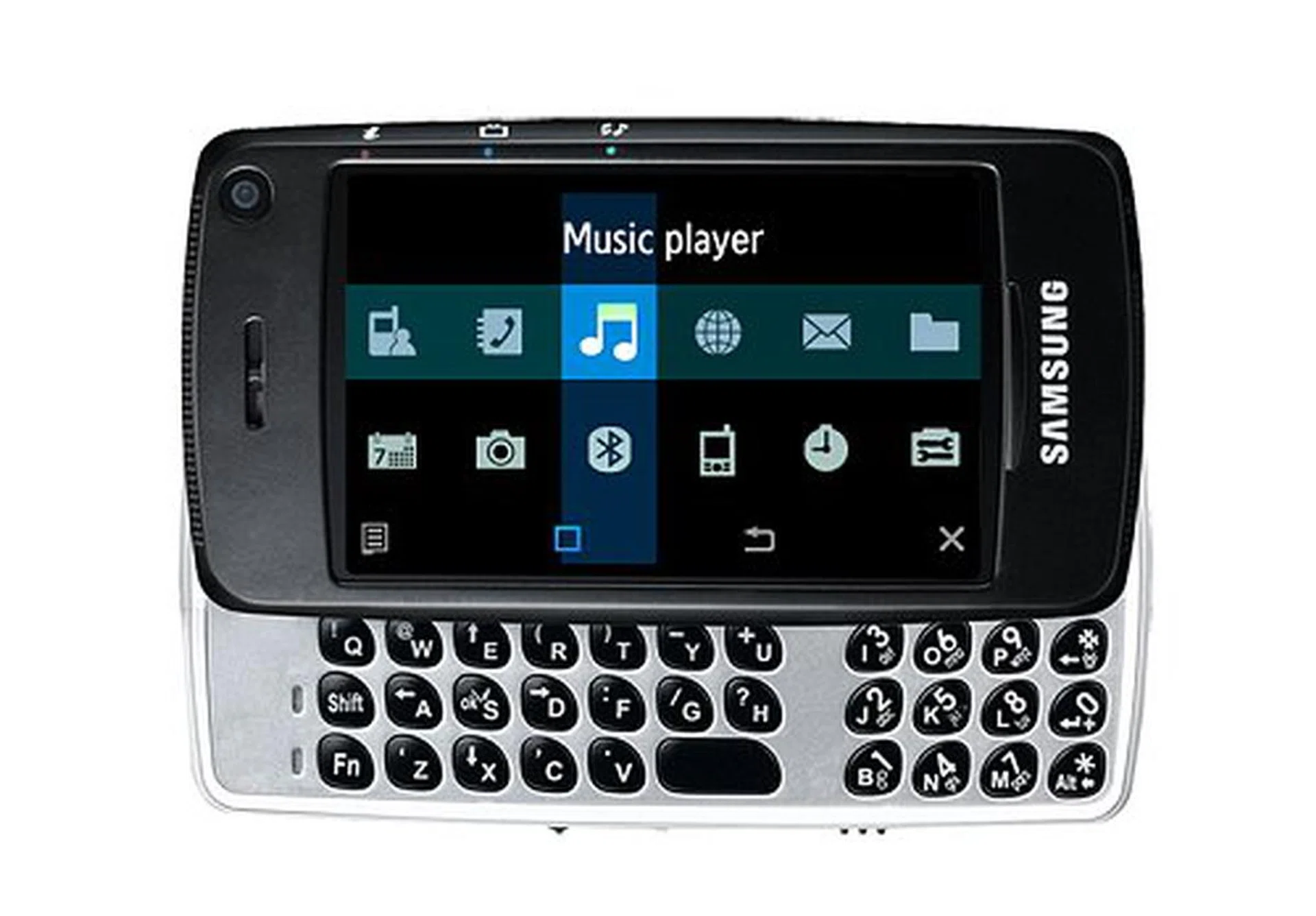  The Samsung Ultra Smart F520 is one DUAL sliding phone you might really like. It supports HSDPA and EDGE with frequency band support for 900/1800/1900/2100MHz. With a 3-megapixel camera (with flash) and a huge 3&rdquo; 480 x 272 display, it has a full touch screen dual slider and video format support for MPEG-4, H.263, H.264 and RealVideo. It also comes with Hot Launching Key (TV, Internet and Music). While it only supports Bluetooth and USB, it features a Flash user interface with a full HTML browser. Too bad memory is reliant only on microSD expansion. Measuring 104.8 x 53.7 x 17.4mm, the F520 is one Ultra Smart model that puts the smarts where it belong.  