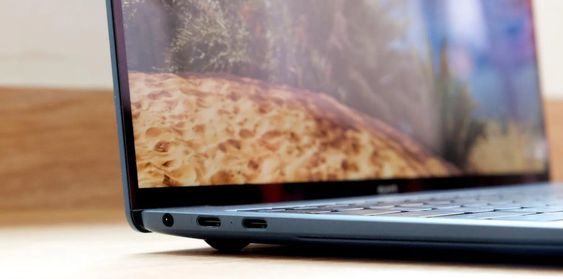 There are four USB-C ports. The two on the left support Thunderbolt 4.