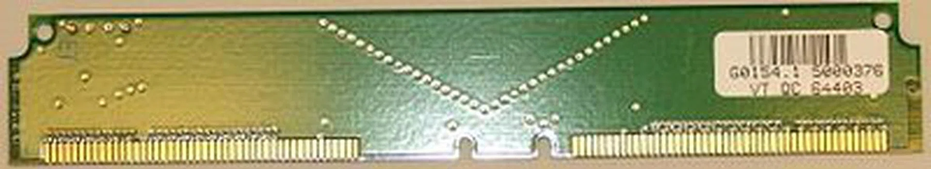  For many RAMBUS implementation in chipsets, memory modules must be installed in pairs of two. Shown here is a dummy module that was known as a CRIMM (Continuityp-RIMM). Image from Wikipedia.  