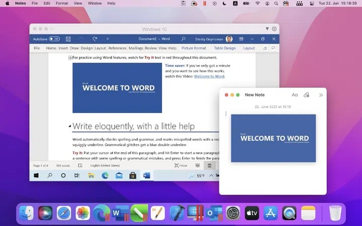 Coherence has been a preferred way to run Windows on Macs. Image courtesy of Parallels. 