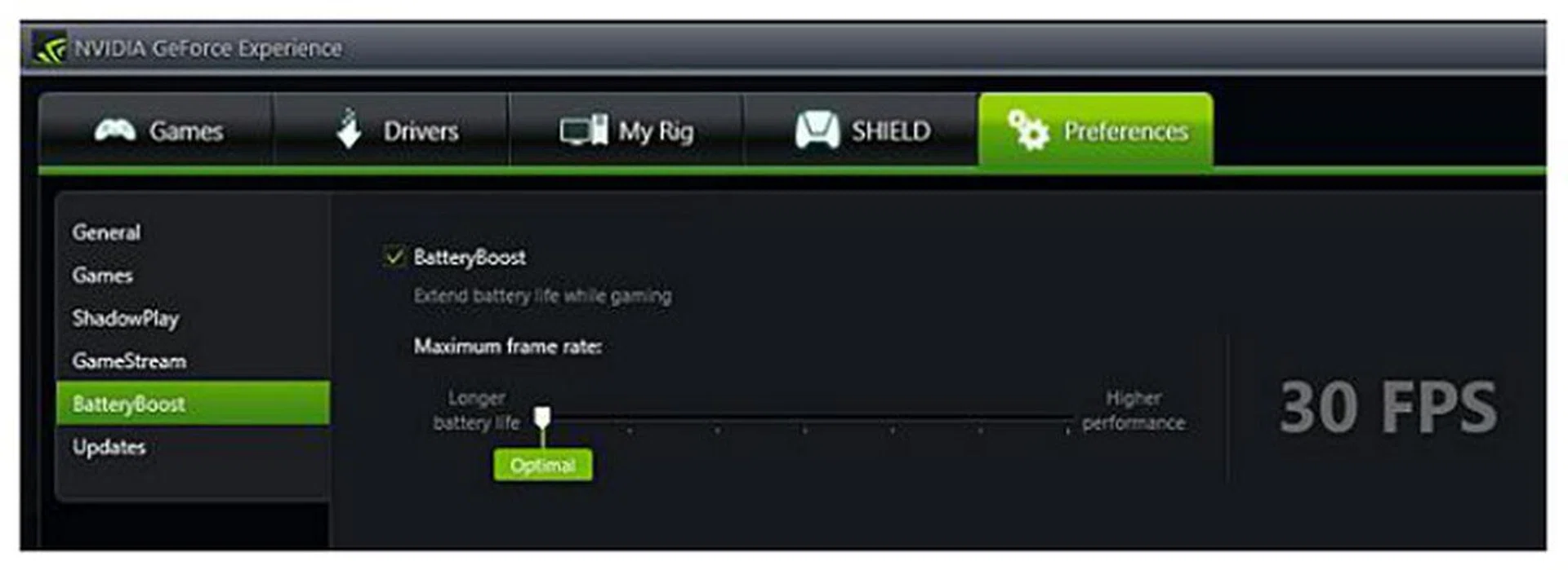 As long as you have a Battery Boost compatible machine, you’ll get an option to configure this option and reap some extra battery life.
