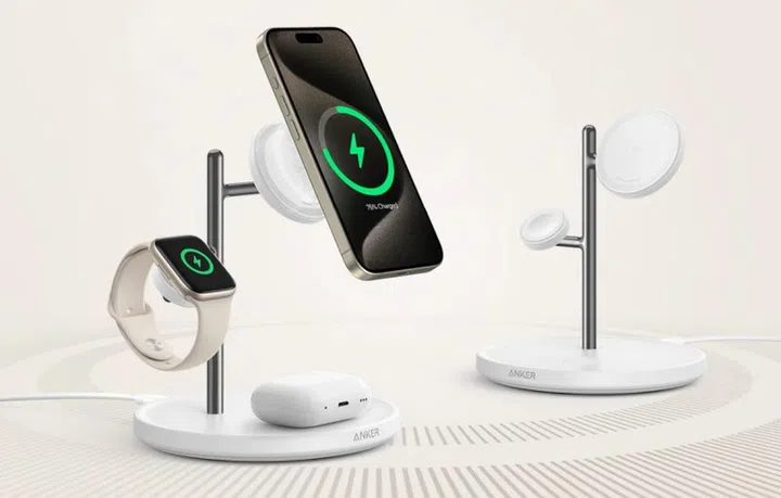 Anker's new MagGo Charging Station Qi2 3-in-1 Stand was announced at CES 2024.