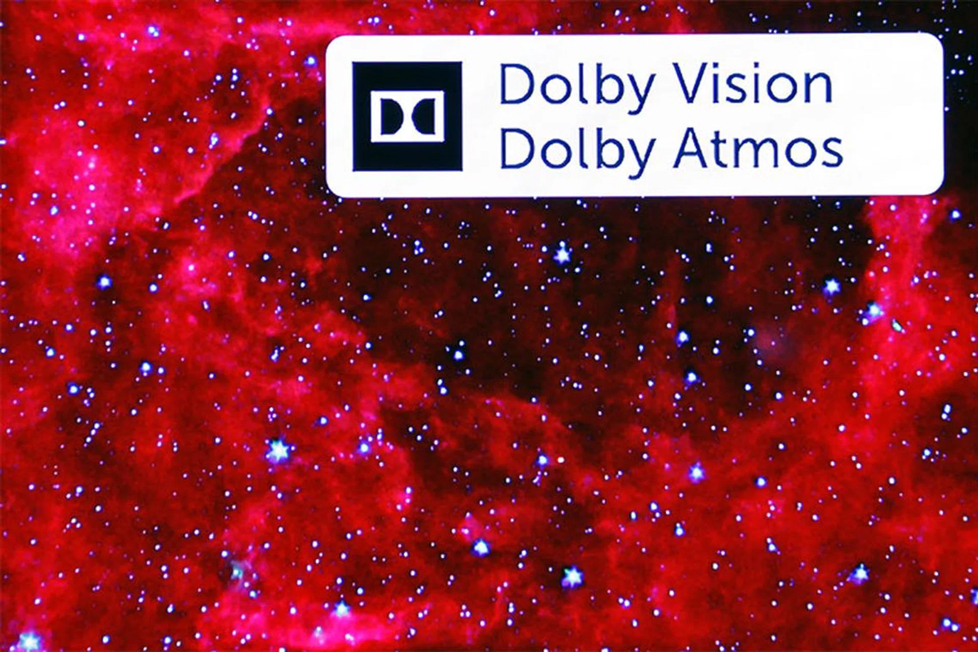When you see this logo at the top right corner during playback, congrats, you're watching Dolby Vision content and listening to Dolby Atmos audio.