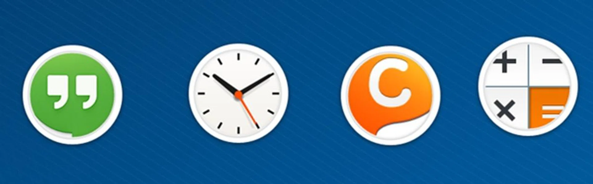 At first glance, the rounded icons look like Facebook Home's Chat Heads.