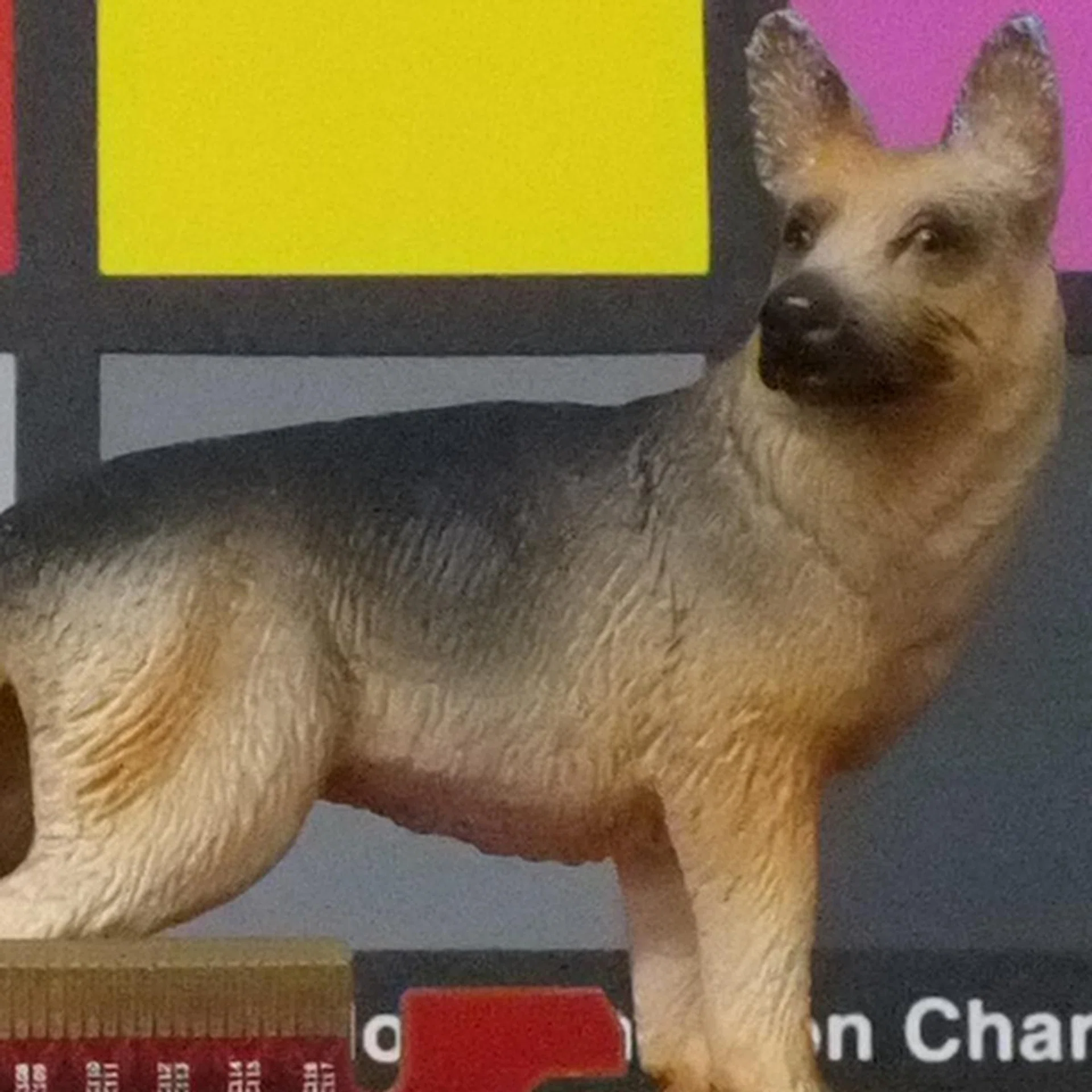 ISO6400, 100% crop of our test scene. Click for full-resolution image.