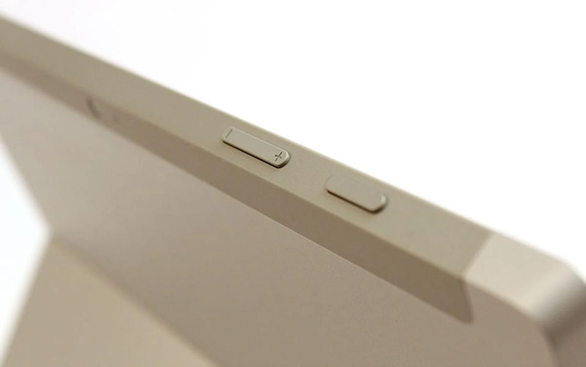 The volume rocker now sits at the top of the device, next to the power button.