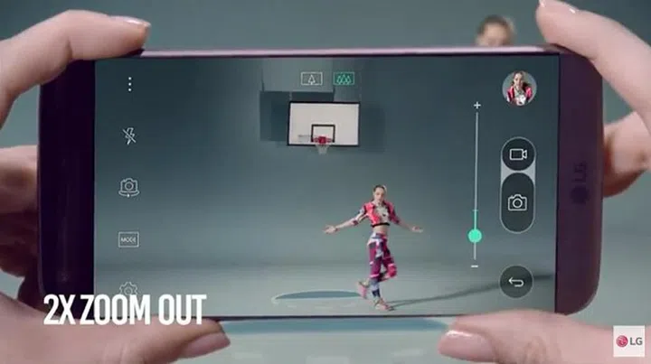 Unlike other phones, the LG G5 allows you to even zoom out of your normal framing!