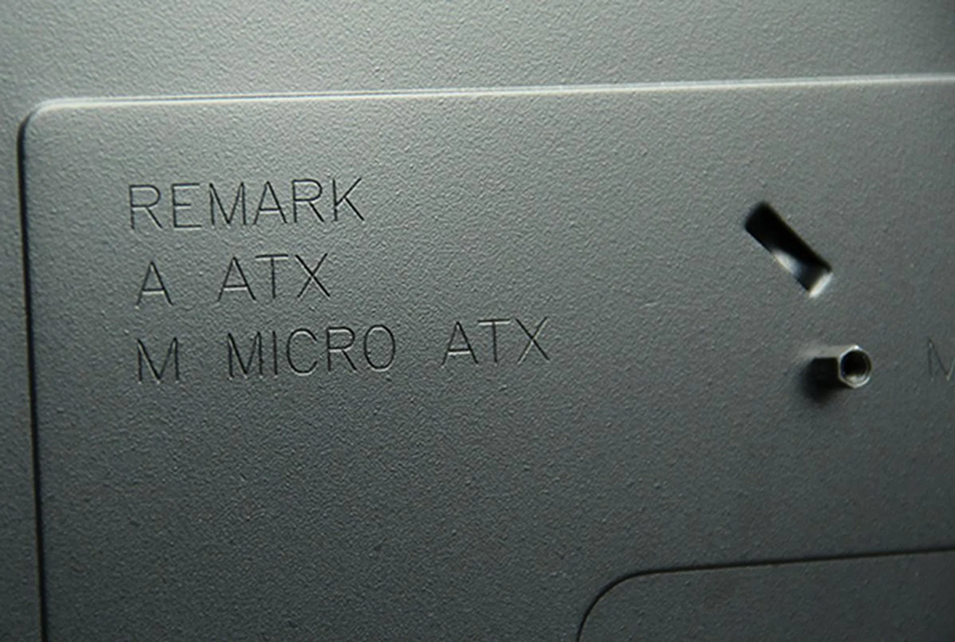 The Corsair 750D can fit standard ATX and micro-ATX motherboards. The positions for the standoffs are conveniently marked as well.
