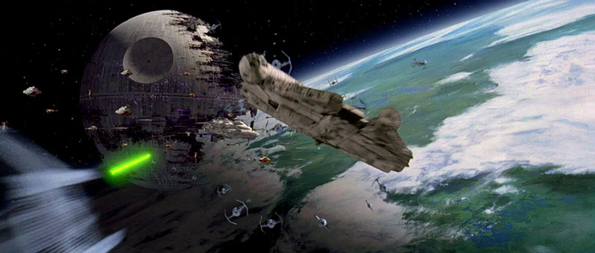 While the original Death Star assault would make for a good map, we figure the battle at Endor would make a better stage due to the massive number of ships involved.