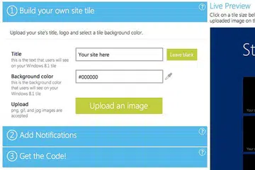 Developers, if you've a minute or two to spare, go create a Windows 8.1 tile for your website.
