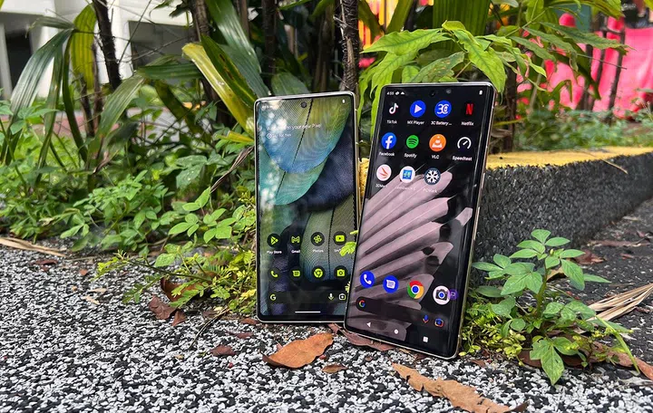 Google Pixel 7 and 7 Pro, from our review.