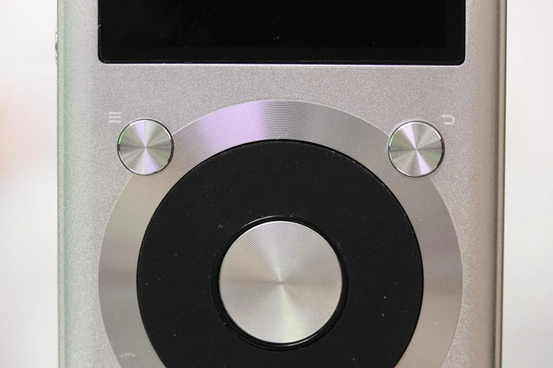 The top two buttons let you access menus or to go back a level.